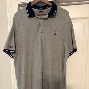 RL short sleeve 3-button placket polo XL
